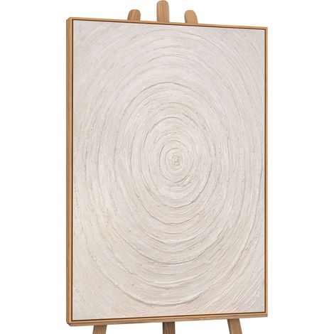 Gemälde Echos der Zeit Rahmen Eichefarben 120x80 cm (1/5)
