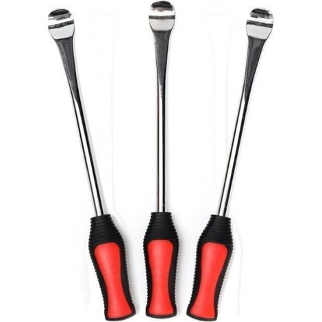 Démonte-Pneus - Acier Renforcé - Pour Moto Et Vélo - 29 cm - Chrome Poli - 3 Pièces (1/4)