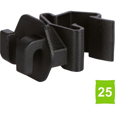 AKO T-Post Seilisolator, schwarz (1/3)