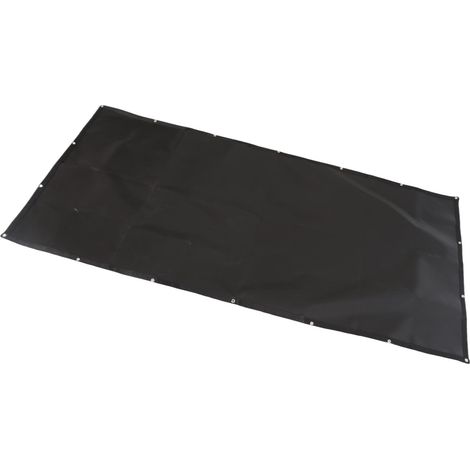Tapis pare-chaleur barbecue fibre de verre anti-pluie anti-feu nettoyage aisé bouclier rambarde extérieur 3x6 ft (1/5)