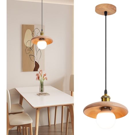 Suspension 18 cm, lustre vintage avec ampoule, plafonnier, lampe de chevet, éclairage d'îlot pour cuisine, salle à manger, chambre (lumière blanche) (1/5)