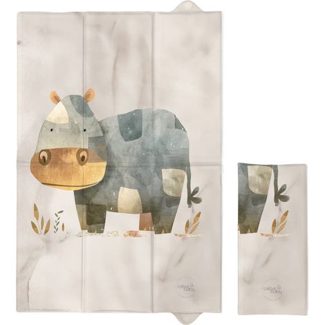 Faltbare Wickelauflage 60x40 Cozy Hippo, Ceba Baby (1/2)