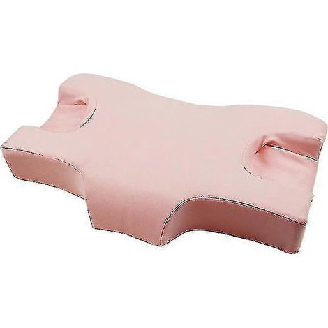 Anti-Falten-Nacken-Schönheitskissen, Hotel-Schönheitssalon-Kissen mit langsamer Rückstellkraft aus Memory-Schaum (rosa Sweatshirt-Baumwolle) (1/5)