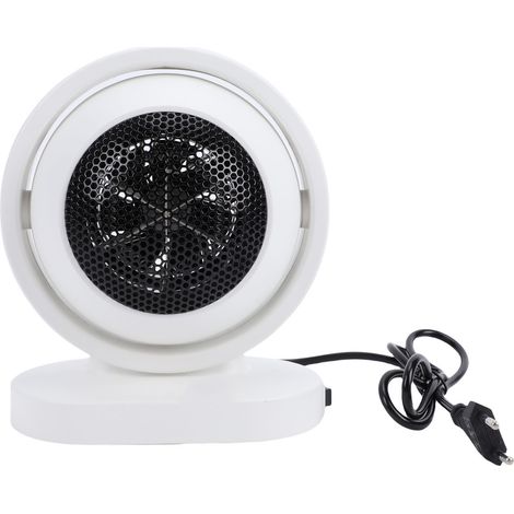 GARRYFIZH Chauffage d'appoint électrique, petit ventilateur de bureau, souffleur d'air chaud pour chambre, bureau, dortoir, blanc