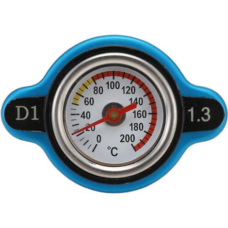 Bouchon de radiateur thermostatique de course, petit format, avec manomètre de température d'eau 1,3 bar, sans logo (grande tête). (1/5)