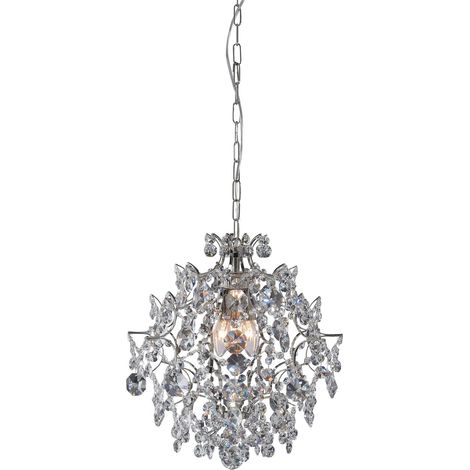 Markslojd rosendal - plafonnier a 3 ampoules en cristal chrome e14 (1/3)