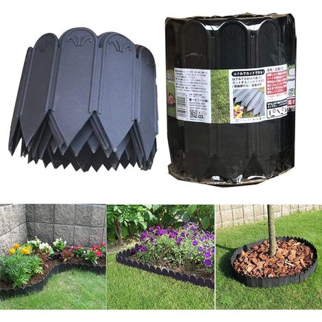 Bordure de Jardin 3 mètres en Pierre pour Aménagement Paysager, Clôture Décorative et Délimitation de Pelouse