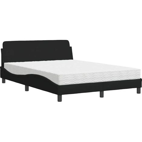Maison Exclusive - Bett mit Matratze "Dover" Schwarz 120x200 cm S