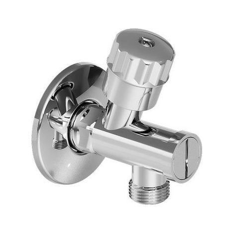 RUBINETTO SOTTOLAVABO A VITONE CON FILTRO SENZA DADO 1/2 x 3/8 cromo