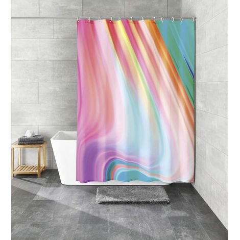 Kleine Wolke Duschvorhang Vibes multicolor 180 x 200 cm