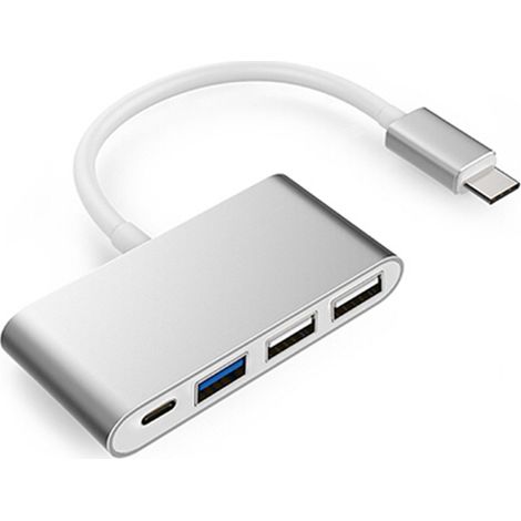 4-in-1 Type C Hub with USB 3.0 USB 2.0 Power Supply Compatible with Mac Air 2022-2018 M2/M1 & MacBook Pro 2022-2016(MacBook Pro 13/13.3/14/15/16) USB-C Multiport Adapter (1/5)