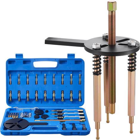Kit d'Extracteur de Roulements à 3 Mâchoires 36PCs, Kit d'Extraction de Roulements Internes et Externes sans Arbre Intérieur, Multifonctionnel, avec Étui de Rangement Portable Robuste, Atelier (1/5)