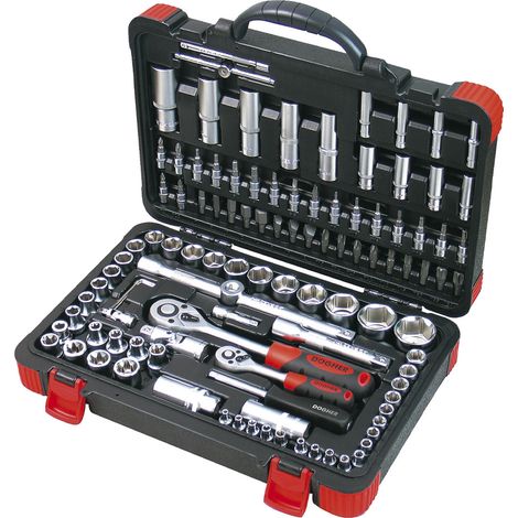 Dogher 500-026 MALETIN MIXTO VASOS HEX 1/4&1/2 108PZAS