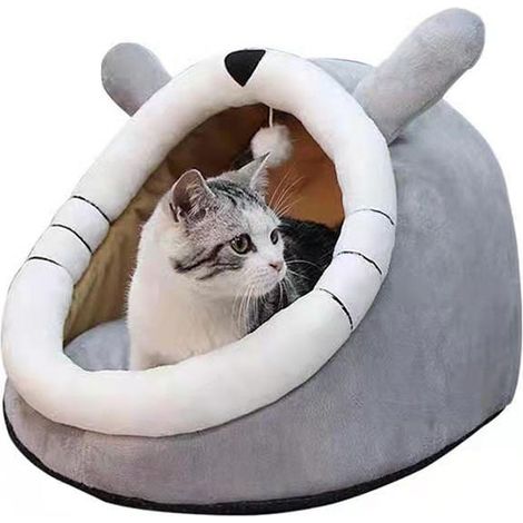 Maison pour chat et chien taille L 44×40×35cm, pour petits chiens type Teddy (1/5)