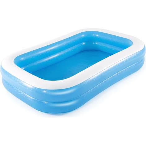 Bestway Piscine gonflable rectangulaire Bestway 262 x 175 x 51 cm bleu translucide