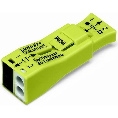 Borne pour luminaires WAGO 873-902 flexible: - rigide: 0.75-4 mm² Nombre de pôles: 2 jaune 40 pc(s) X34900 (1/2)