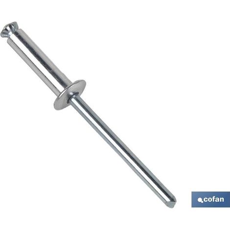 Pack 250 unidades remache de flor 4,8 x 22 mm