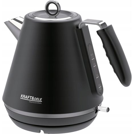 Bollitore elettrico da 1,7 L 2200 W 230 V in acciaio inox Kraft&Dele (1/5)