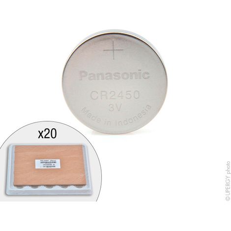 Panasonic - Pile bouton lithium CR2450/BS PANASONIC 3V 620mAh (1/3)