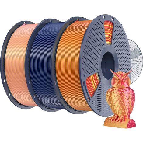 Filament pour imprimante 3D, effet bicolore, durable et flexible, Mélanger les couleurs 6 (1/2)