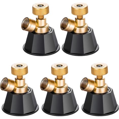 Fine Misting Adjustable Nozzle for Efficient Watering in Gardens and Greenhouses Agricultural Sprayer Nozzle 5Pieces Multicolor (1/3)