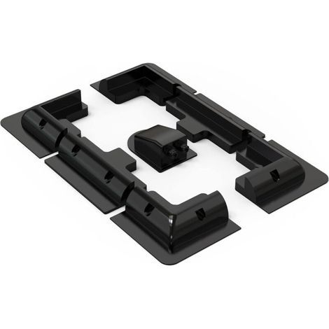 Lot de 7 supports de panneau solaire - Supports latéraux en ABS - Sans perçage - Largement utilisé sur les camping-cars, bateaux, toits plats, camping et caravanes (1/5)
