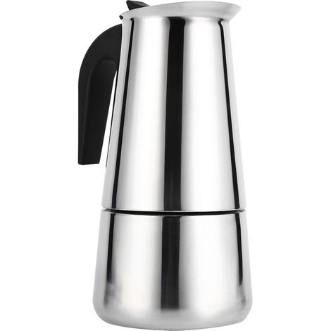 Espressokanne aus Edelstahl, Perkolator-Kaffeebereiter für den Herd, geeignet für Zuhause und Büro (450 ml) (1/3)
