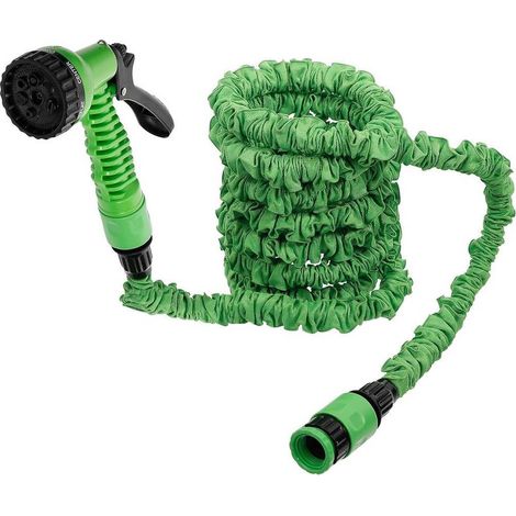 Tuyau d Arrosage Textile Flexible 3-10 m - l. 19,7 cm, H. 32 cm - Résistant et Pratique pour Jardinage - D-Work