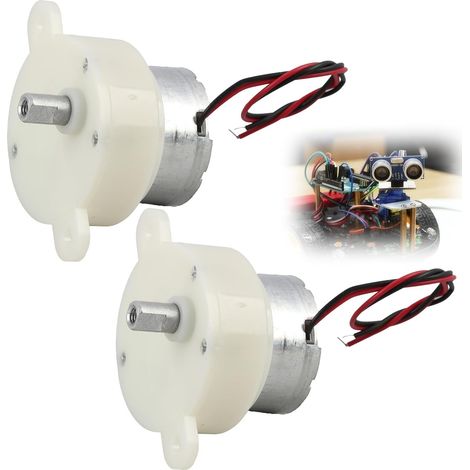 DC 5V High Torque Low Speed Electric Motor, Plastic Gear Motor, Miniature Deceleration Reduction Motor for Small Electric Motor Applications (1/5)
