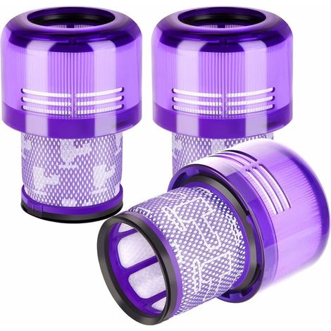 royaluxe -FlkwoH Lot de 3 filtres de rechange pour aspirateur Dyson lavable V11 V15 SV14 Cyclone Animal Absolute Totalement nettoyer l'aspirateur, remplacer DY-970013-02 & 97001302 (1/5)