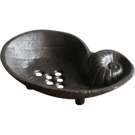 Porte-savon vintage avec égouttoir, plateau décoratif pour éponge, idéal pour, baignoire, lavabo ou comptoir (1/5)