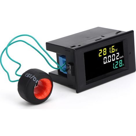AC-LED-Leistungsmonitor, hochpräzises multifunktionales digitales Voltmeter, Strom- und Energiemesser, AC 380 V (1/5)