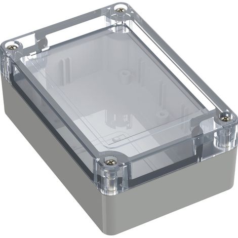 TRU COMPONENTS TC-10860464 Universal-Gehäuse 105 x 70 x 40 Polycarbonat Lichtgrau 1 St. (1/2)