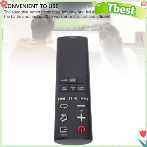 Tbest Télécommande de barre de son AH59-02631J Télécommande de Remplacement pour Barre de Son HW-H430 HW-H450 son videoprojecteur (1/4)