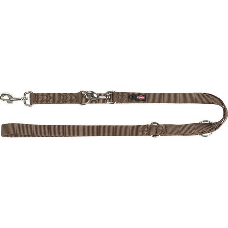 Guinzaglio regolabile per cane Trixie Premium Nocciola L/XL