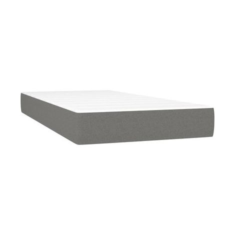 Sommier Snowco, matelas gris foncé (120 × 190 cm, tissu), tissu doux et respirant, pour chambre, confort quotidien, assemblage rapide (1/5)