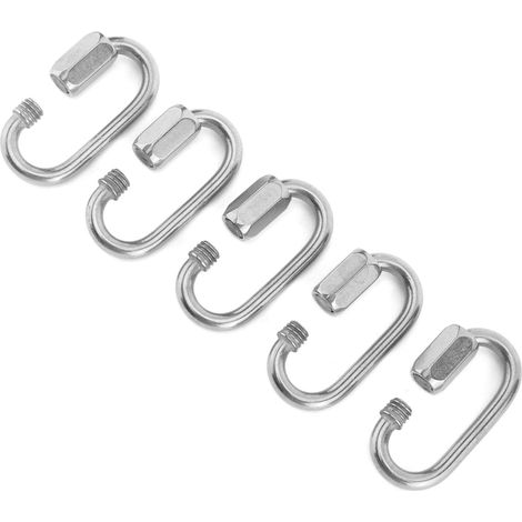 Mousqueton M4, clips robustes en acier inoxydable, boucles de sécurité résistantes à la charge (1/5)