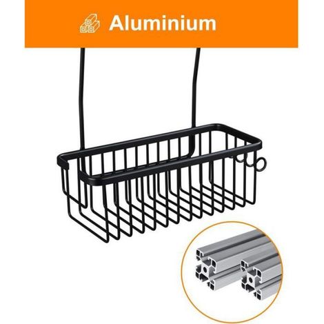 Etagere De Douche - Aluminium - Sans Perçage - Pour Mitigeur De Douche - 1 Piece (1/5)