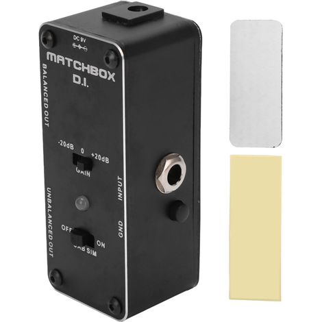 AROMA AMX-3 MATCHBOX Boîtier DI multifonctionnel pour guitare électrique et basse Pédale d'effets DI (1/5)