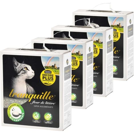 Litière Minérale pour Chat Fleur de Litière 4,5 litres - Pack de 4 (1/5)