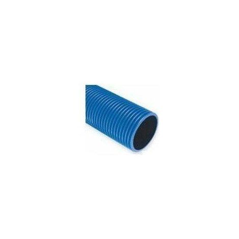 Tuyau ondulé bleu pour sol 50 mm de diamètre 25 m