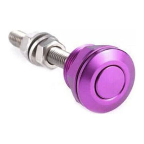 Loquets à dégagement rapide pour automobile, boucle de contour de capot en aluminium, Kit de plaque d'immatriculation de pare-chocs GM (Violet), 2 paquets