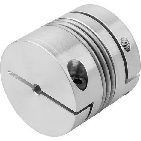 KIPP Metallbalgkupplung Gr. 80 Klemmnabe 15 x 15 mm 55 mm Aluminium (1/3)