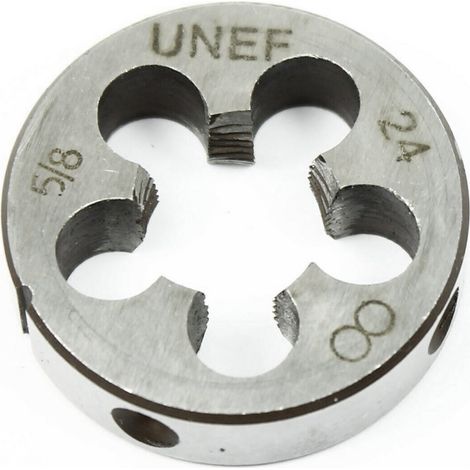 Jeu de tarauds et filières 5/8''-24 en acier rapide, filetage à droite pour la restauration (1/5)