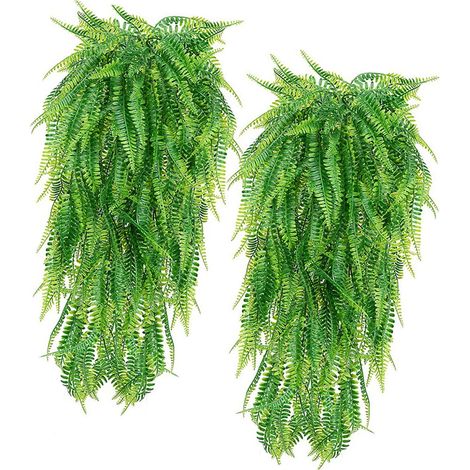 Lot de 2 feuilles vertes artificielles, forme et couleur naturelles, aspect réaliste, pour la décoration de votre maison ou cour.