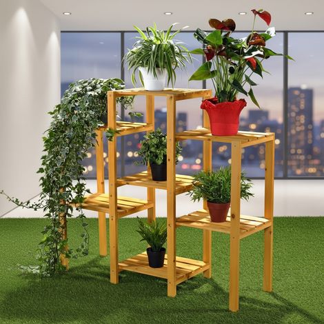Melko stand floreale stand in legno scale di piante di legno sgabello fiore fiore sgabello fiore semaforo piedistallo fiore 