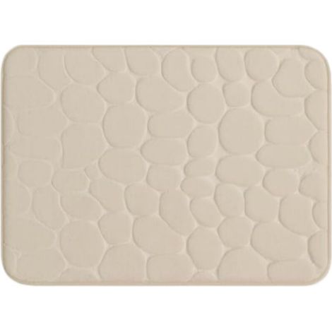 tapis de bain -Texture granuleuse - antidérapante et lavable en machine - 40x60centimètre (1/5)