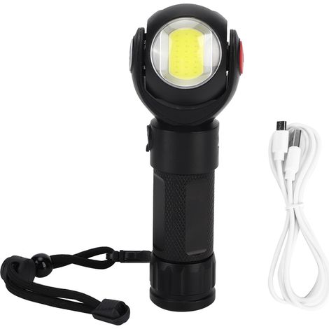 Lampe Torche Led Portable - Double Face Cob - Rotation 360° - Aimant Intégré - Étanche Ip68 - Pour Maintenance Et Activités Extérieures - 1 Pièce (1/5)