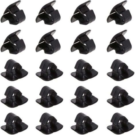 20 pezzi Clip di supporto per cuscinetto isolante per cofano auto, fibbia di fissaggio in plastica per cofano auto, isolamento termico e acustico disponibile (1/4)