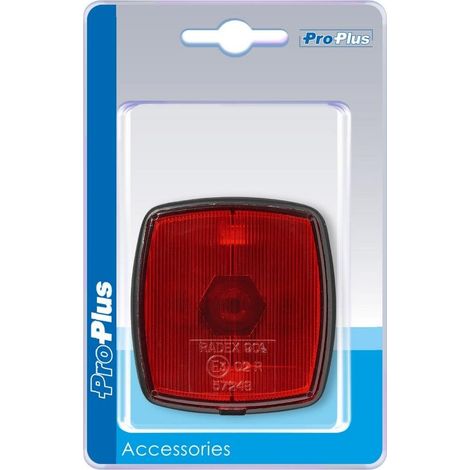 Luz de posici n trasera roja 66x62mm en blister
